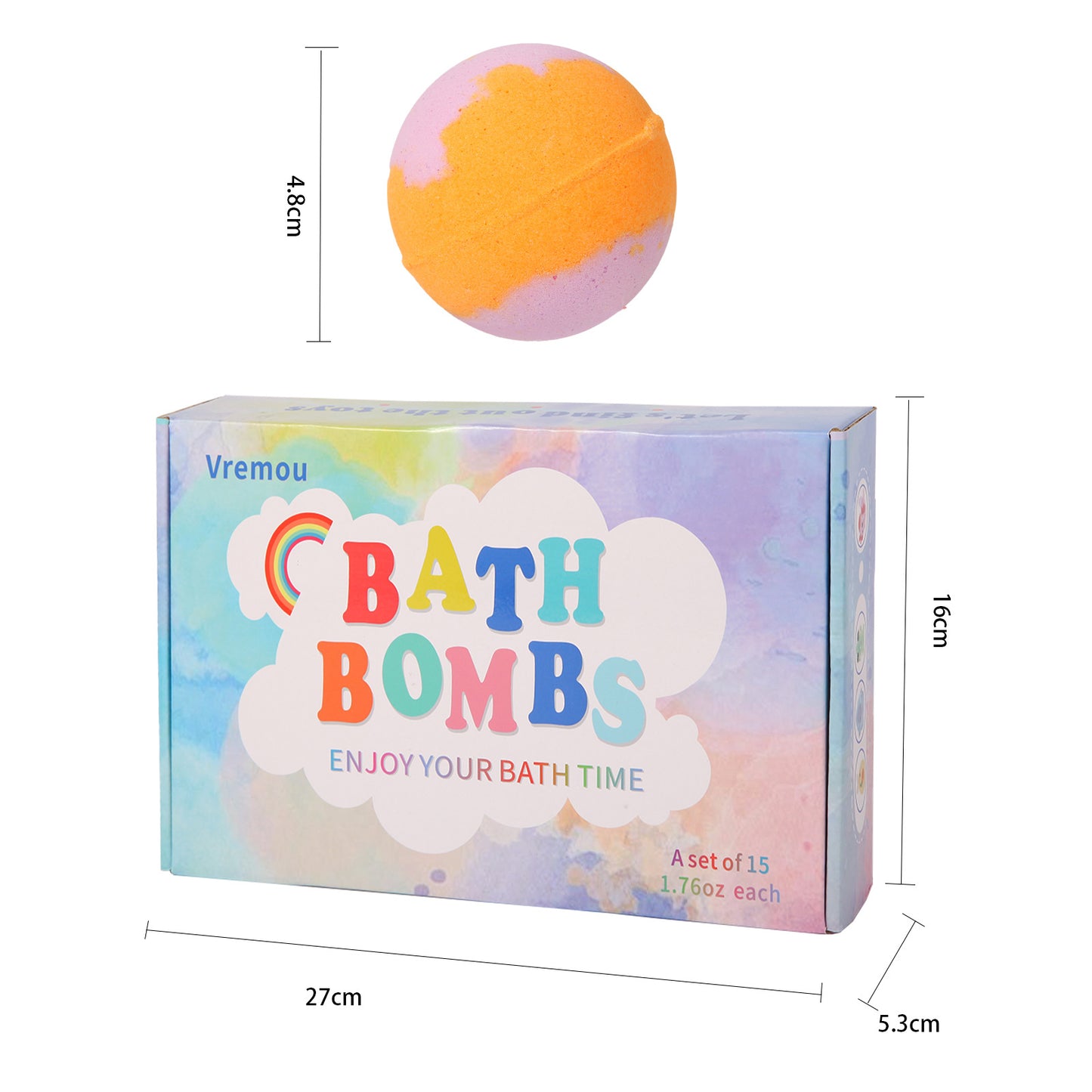 Children's bath salt balls