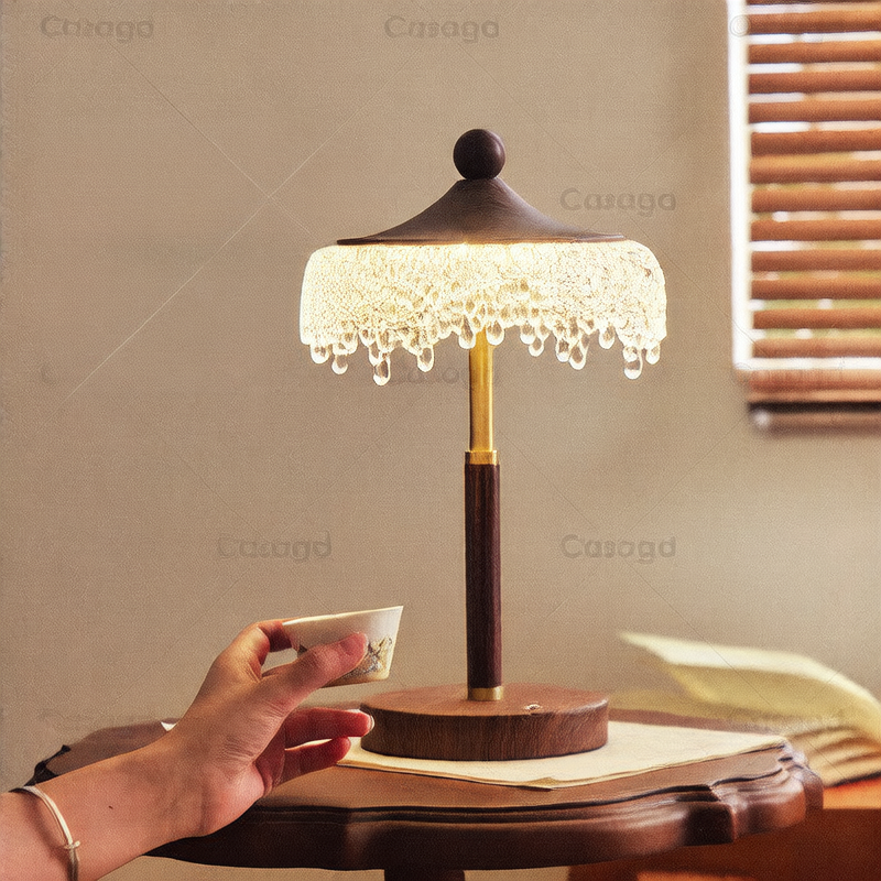 Retro Touch Control Table Lamp with Stepless Dimming