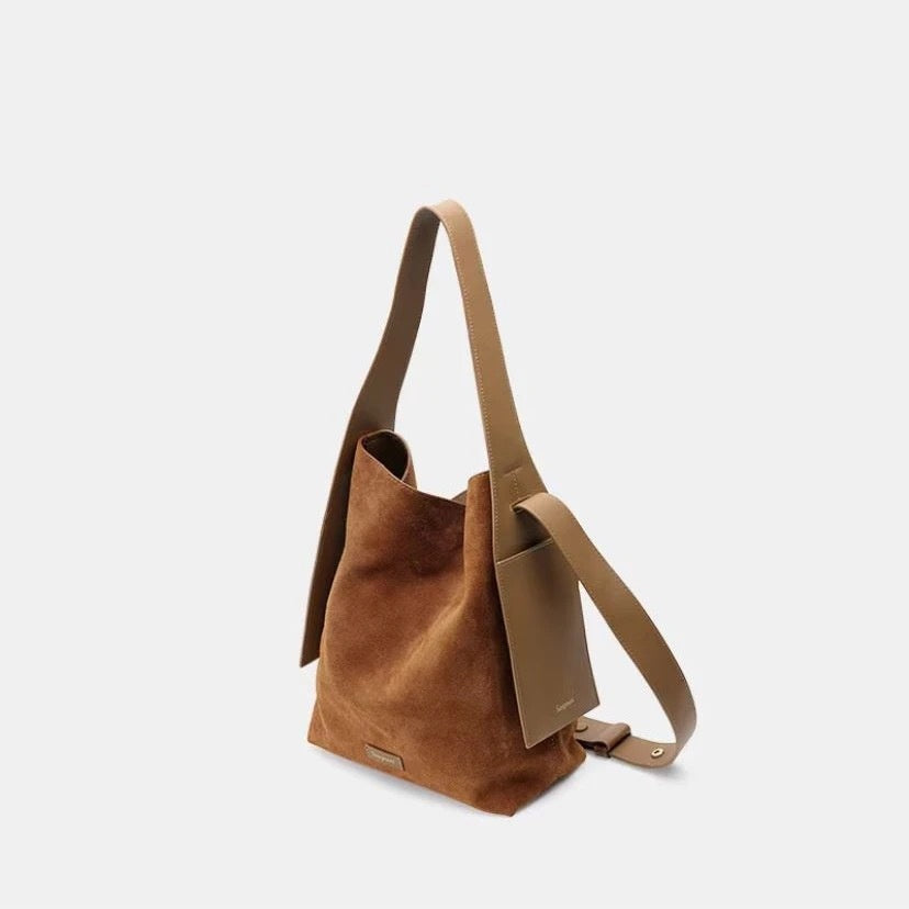 Suede Ear-Hanging Tote Bag