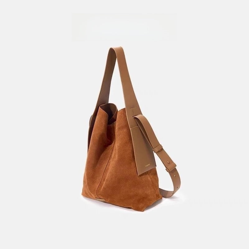 Suede Ear-Hanging Tote Bag