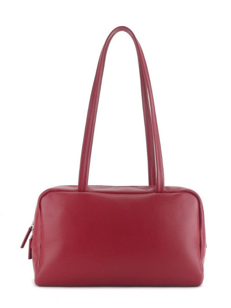 High-Capacity Leather Bowling Bag