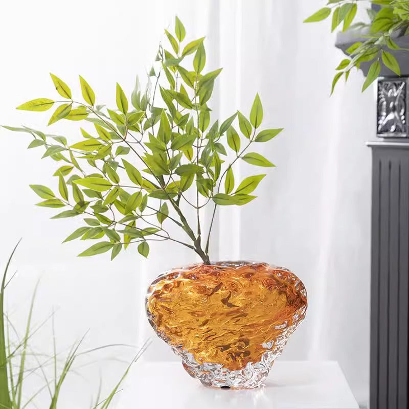 Light Luxury Glass Vase Decor