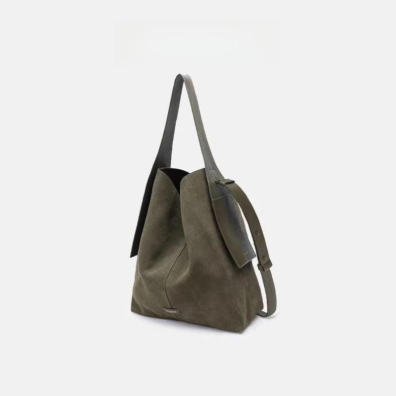 Suede Ear-Hanging Tote Bag