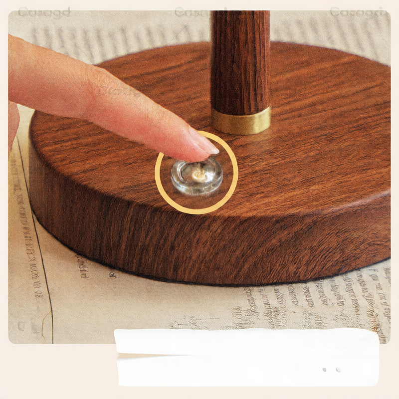 Retro Touch Control Table Lamp with Stepless Dimming