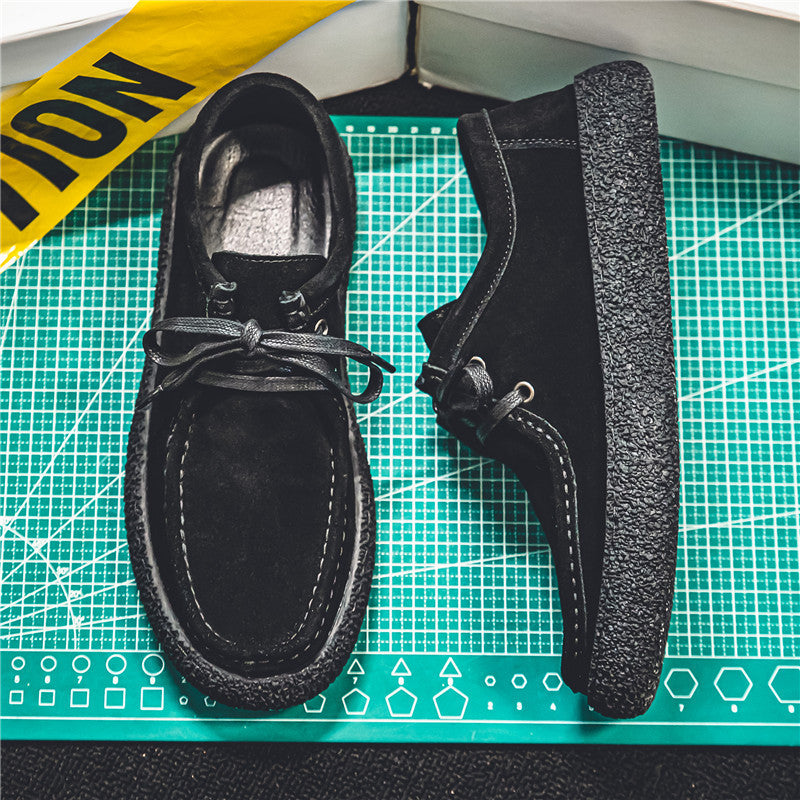 Mens Suede Casual Lace Up Shoes