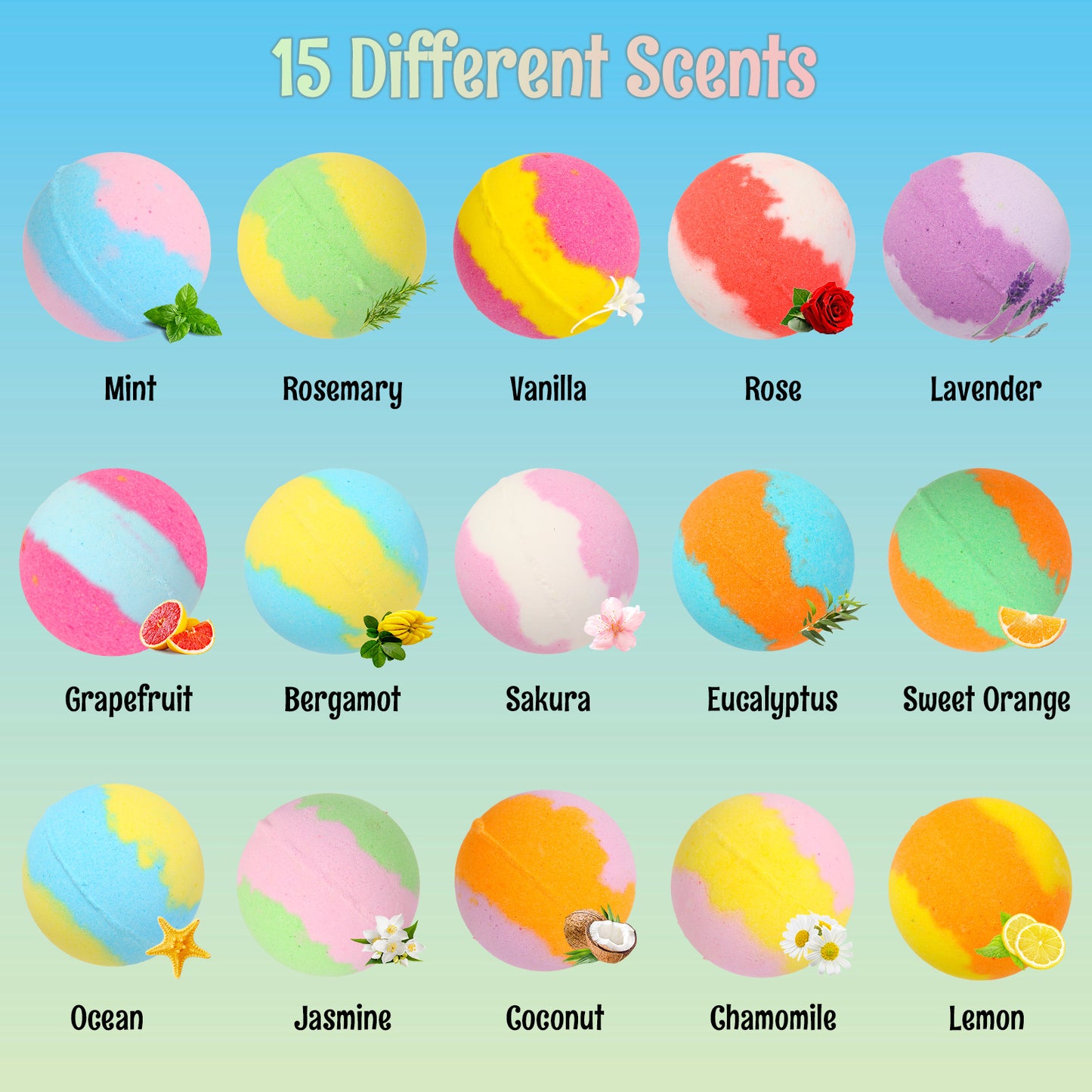 Children's bath salt balls