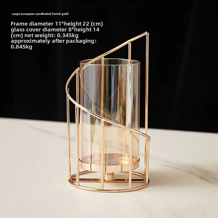 European Style Iron Candlestick Holder