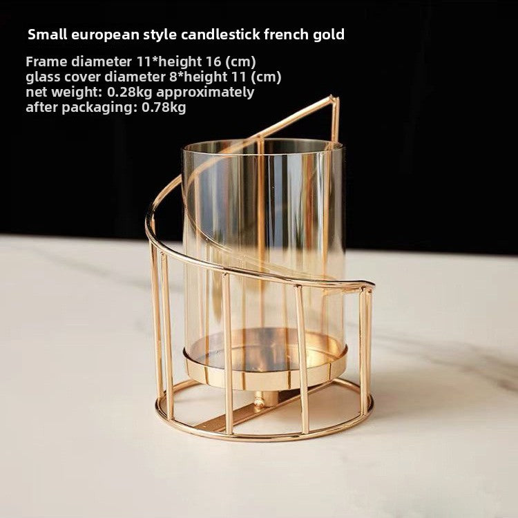 European Style Iron Candlestick Holder