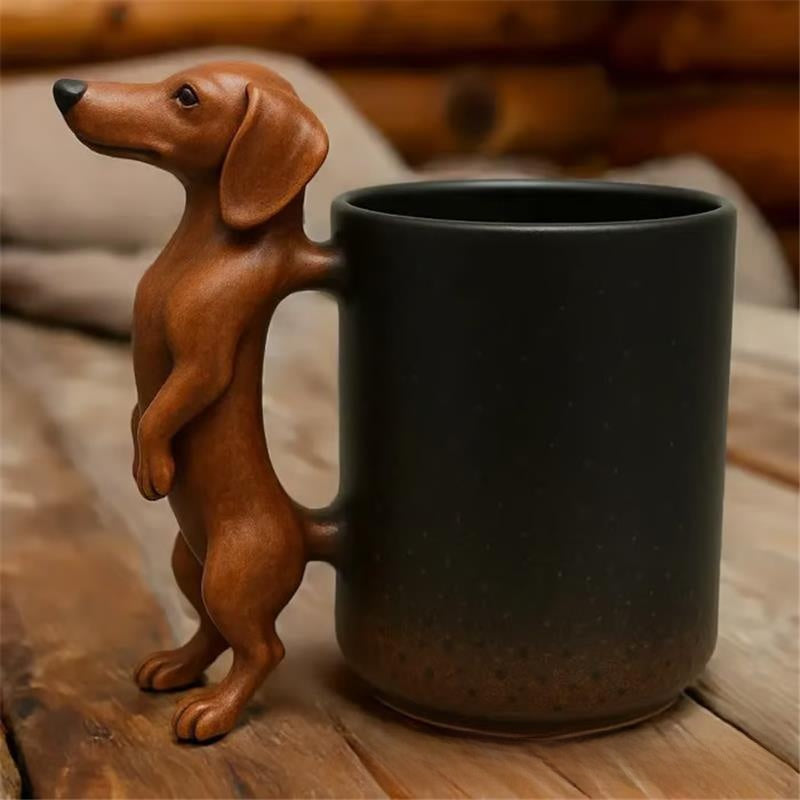 Resin Dachshund Mug