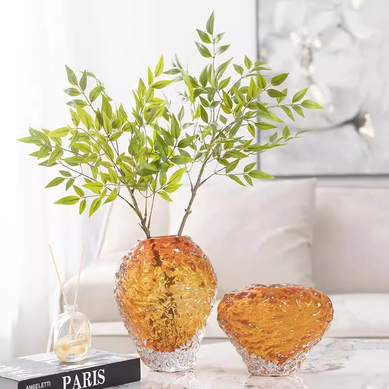 Light Luxury Glass Vase Decor