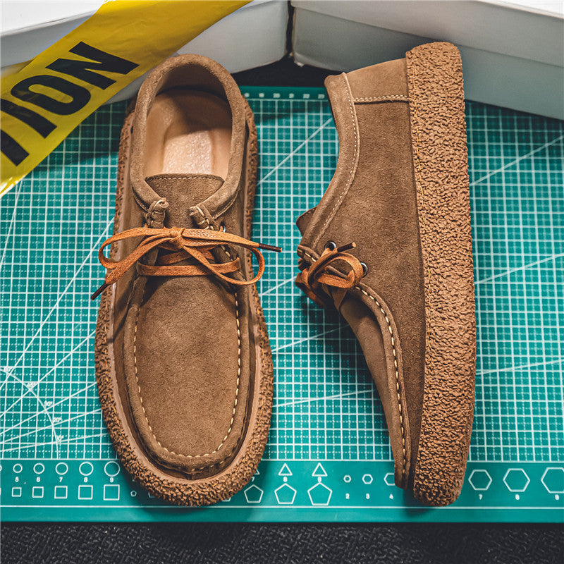 Mens Suede Casual Lace Up Shoes